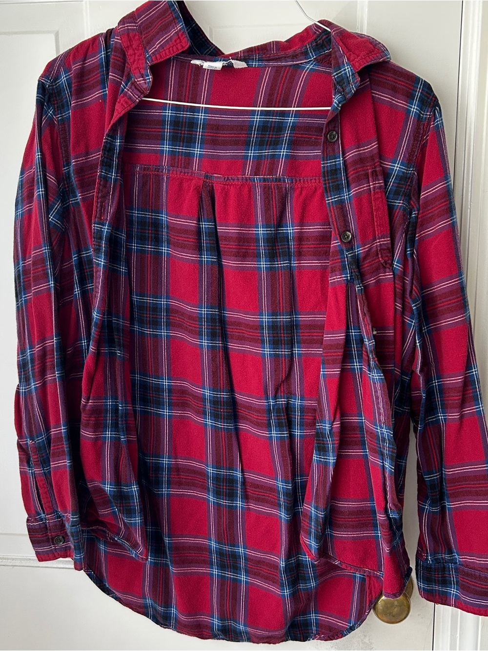 Old Navy Red and Blue Flannel Shirt
